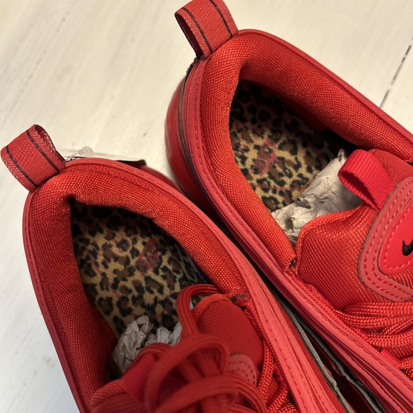 Nike Air Max 97 Women 8 BV6113-600 University Red Leopard Exotic Shoes 3077 - Picture 4 of 11